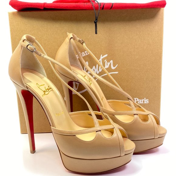 Christian Louboutin Shoes - Christian Louboutin Madalena 150 Nude Heels 40